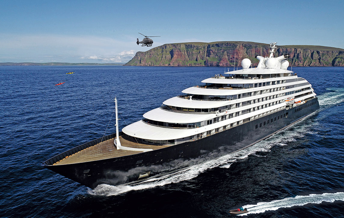 Scenic Eclipse cruising, Orkney Islands, Scotland