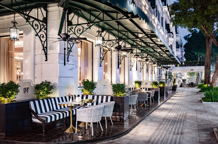 La Terrace at Sofitel Legend Metropole in Vietnam
