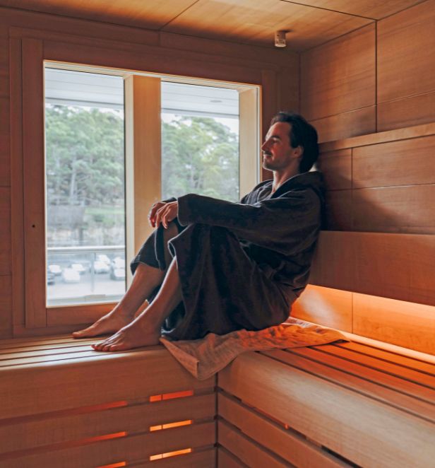 Man enjoying Scenic Eclipse Senses Spa