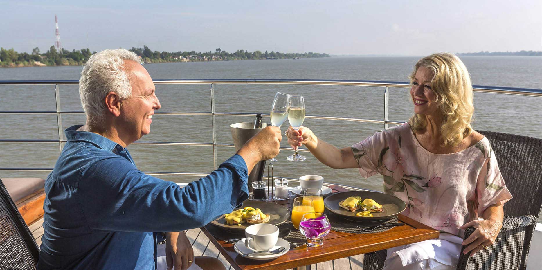 Scenic Spirit Royal Panorama Suite Outdoor Terrace Guests