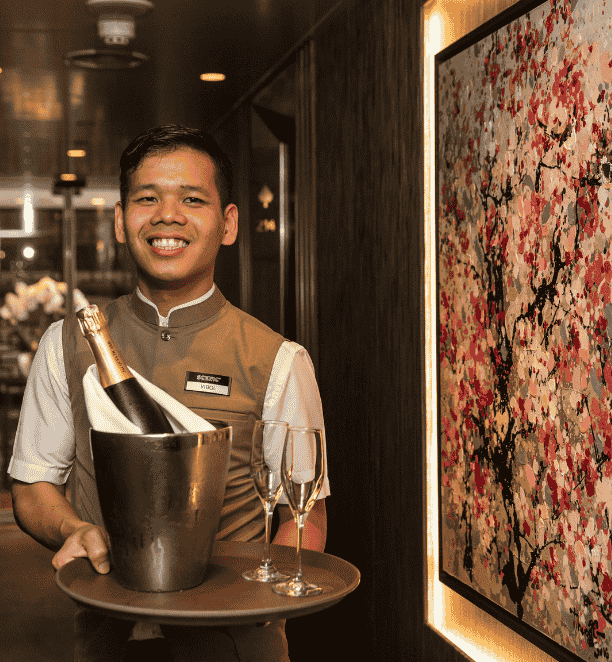 Butler service on board Scenic Spirit