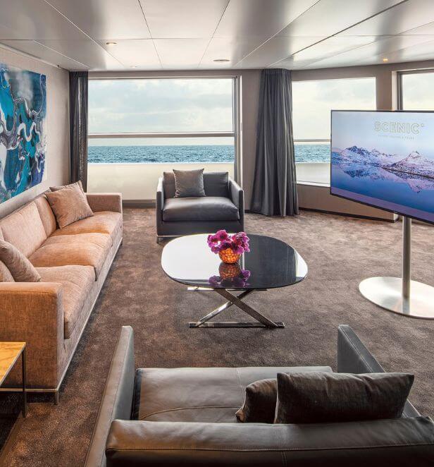 Scenic Eclipse Owner's Penthouse Suite with ocean views