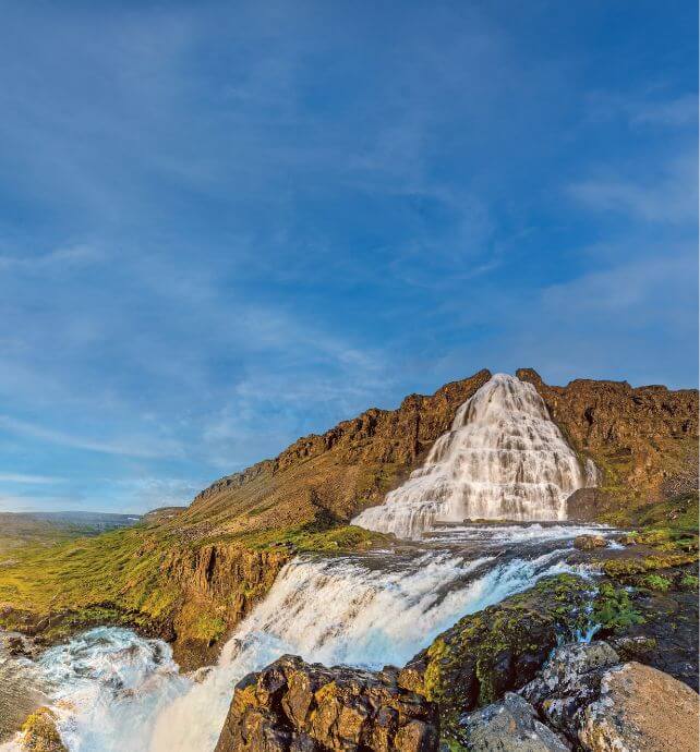 Dynjandi Waterfall in Iceland