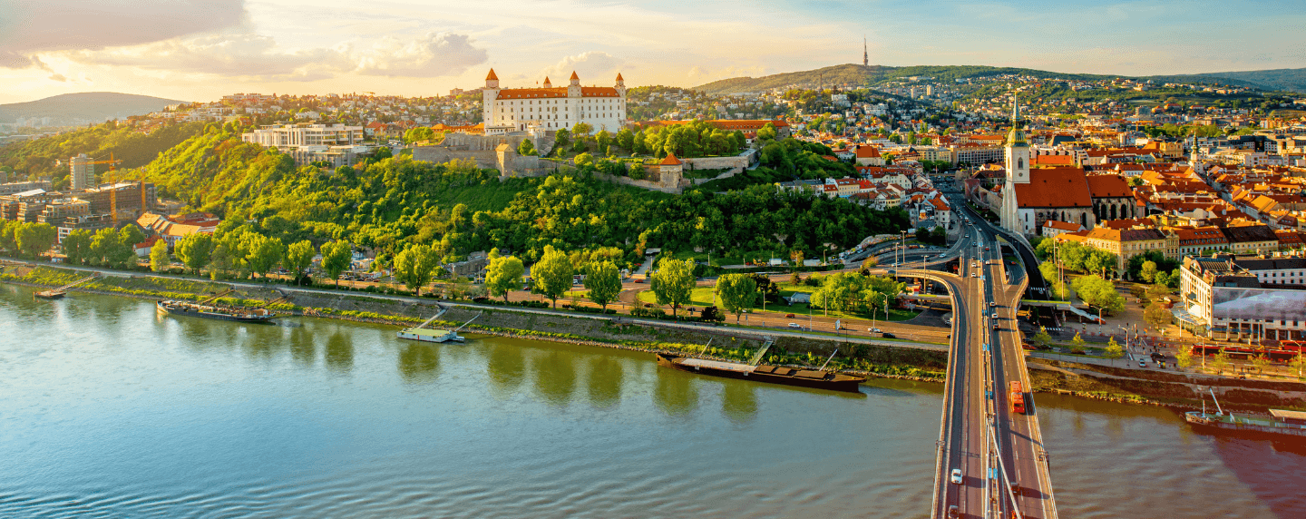 Bratislava with Danube River